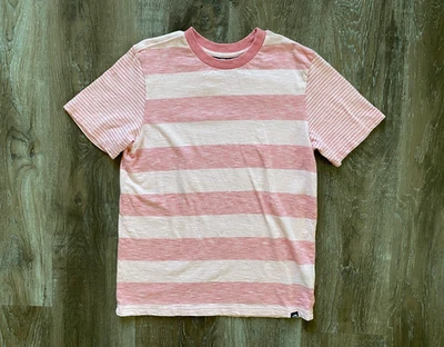 THE NORTH FACE Coral Striped T-Shirt~Boy's Size Youth Large~L~(14/16)~s/s - Image 1 of 4