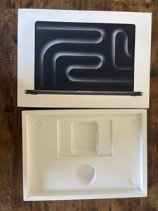 Apple MacBook Pro (puce M3 Max) 16 pouces boîte pour ordinateur portable BOÎTE VIDE UNIQUEMENT - PAS D'ORDINATEUR PORTABLE - Photo 1/3
