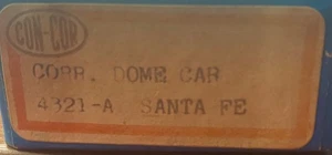 Con-Cor N Scale - Dome Car Santa Fe - 4321-A - BA - Picture 1 of 2