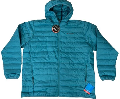 COLUMBIA Lake 22 Down Hooded Jacket Blue WS0950-424 Mens Size 3X - Image 1 of 4