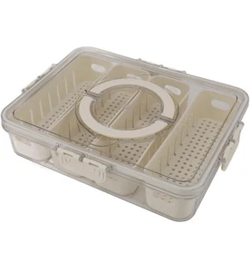 Obst Aufbewahrungsbehälter, stark versiegelt PET Kühlschrank Organizer Box tragbar - Bild 1 von 5