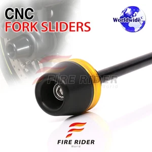 Gold Front Fork Axle Slider For Indian FTR 1200 S 2020 2019 - Picture 1 of 7