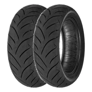 TYRE PAIR DUNLOP 3.00-10 SCOOTSMART DOT22 + 130/80-15 SCOOTSMART DOT21 - Picture 1 of 5