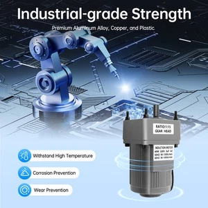 AC 220V 40W 15K Gear Motor 1 Phase Elektromotor Getriebemotor mit Drehzahlregler - Bild 1 von 19