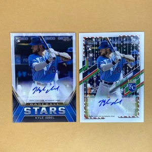 2021 Topps Kyle Isbel Auto Rookie /200 & Baseball Stars RC #WHA-KI Royals - Picture 1 of 4