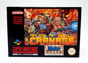 Total Carnage Super Nintendo SNES Metro Sticker Poster 🏆 Collector 🏆 - Picture 1 of 14