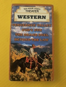 New Sealed Six-Hour Video Theater Western VHS Cowboy Wild West Gunslinger Outlaw - Picture 1 of 2