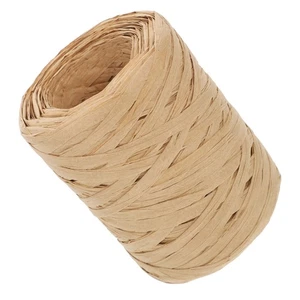 1Roll Raffia Paper Craft Ribbon - Raffia Twine String for Present Wrapping - Picture 1 of 12