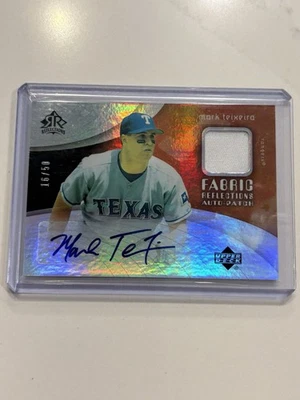 2005 Upper Deck Reflections Mark Teixeira Fabric Reflections Auto Patch /50 - Image 1 of 2