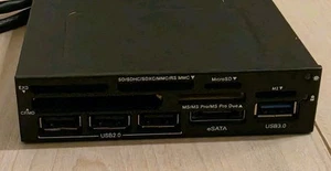 ICY BOX IB-864-B Frontpanel-Hub/Kartenleser USB MicroSD CF EXD MMC - Bild 1 von 2