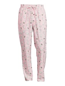 No Boundaries Big Men's Lounge Pants with Pockets Pink with White Cats 2XL - Picture 1 of 6