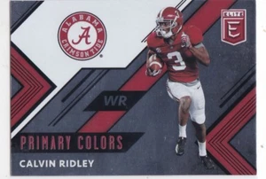 CALVIN RIDLEY 2018 PANINI ELITE DRAFT PICKS PRIMARY COLORS #6 ALABAMA - Picture 1 of 1