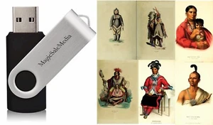Native American Indians History Culture Chiefs Wars - 250 Rare Old Books on USB - Picture 1 of 13