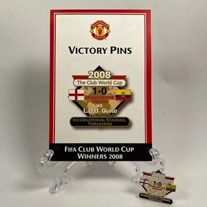 Prendedores de victoria Manchester United FC ganadores de la Copa Mundial de Clubes 2008 prendedor insignia - Imagen 1 de 6