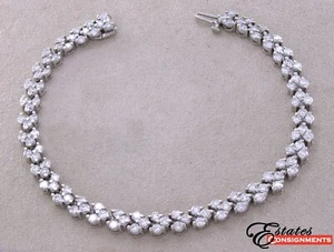 Diamond, White Gold Bracelet - Picture 1 of 9