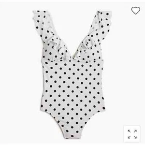 J.crew Gorgeous Vintage Looking Women's Polka Dot Bathing Suit Size M - Picture 1 of 11