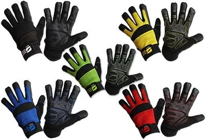 Mechanics Work Gloves Grip Washable Safety Protection Air Mesh Gardening DIY - Picture 1 of 13