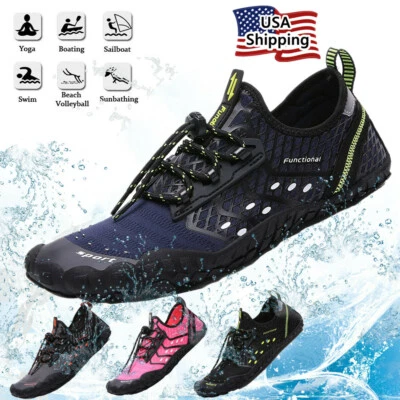 Water Shoes Quick Dry Barefoot for Swim Diving Surf Aqua Sport Beach Vacation - Image 1 of 4
