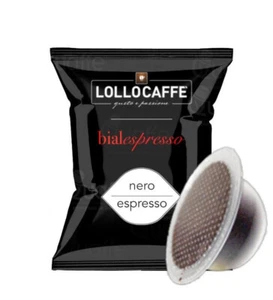 500 Cialde Capsule Lollo Caffè Miscela NERA Compatibili BIALETTI NERO Fresche - Foto 1 di 1
