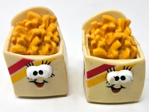 Lote de 2 papas fritas vintage Burger King Lickety Splits Rolling Racers 1989! - Imagen 1 de 5