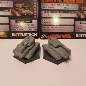 2 x BattleTech Vedette Medium Tank Miniatures - Battlefield Support NEW - Picture 1 of 3