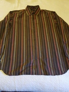 Ted Baker Long Sleeve Shirt blue size 5 US Size XL Button down  - Picture 1 of 5