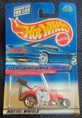 Coche diecast Fiat 500C Hot Wheels 2000 Collector Secret Code Series 045 1 de 4  Foto 1 de 4