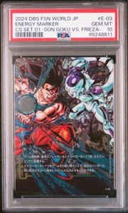 PSA10 DRAGON BALL Energy Marker - Goku vs. Frieza Championship - Picture 1 of 2
