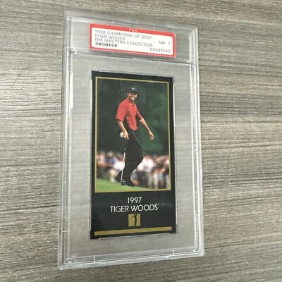 TIGER WOODS 1998 CHAMPIONS OF GOLF MASTERS COLLECTION PSA 7 - Image 1 of 4