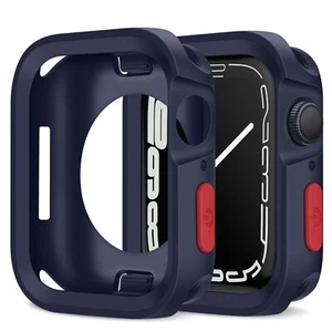 Funda protectora de silicona parachoques para Apple Watch 9 8 7 6 5 4 SE 41/44/45 mm - Imagen 1 de 162