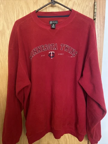 Minnesota Twins MLB Gear Red Fleece Sweatshirt (XL) (preowned) Cover