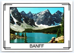 Banff National Park Moraine Lake Alberta Canada Continental Vintage Postcard - Picture 1 of 2