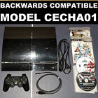 Sony PlayStation 3 Fat Console PS3 60GB CECHA01 Backwards Compatible w/ 4 Games