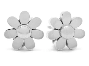 Blume Ohrstecker Weißgold Edelstahl kleine Ohrringe bequeme Passform Geschenkbox - Bild 1 von 5
