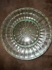 Vintage 8 Inch green Depression Glass plate