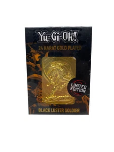 YuGiOh 24 quilates chapado en oro Black Luster Soldier | Fanattik edición limitada NUEVO - Imagen 1 de 4