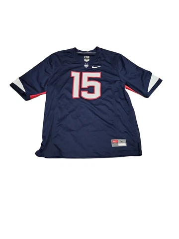 Nike Authentic NCAA UConn Huskies Team Football Jersey #15 Size Medium Cover
