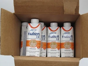 Nestle Nutren 2.0 Feeding Formula Unflavored 8.45 oz. Case of 17, Exp 07/13/2025 - Picture 1 of 10
