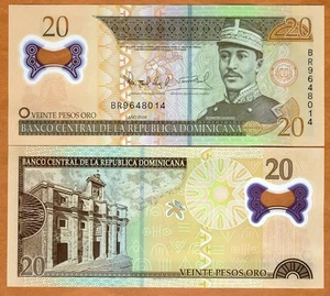 República Dominicana, 20 Pesos Oro, 2009, P-182 (182a) POLÍMERO, UNC - Imagen 1 de 1