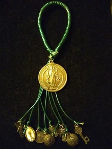Christian Catholic Visor Medal Handmade Hanging Ornament - Picture 1 of 12