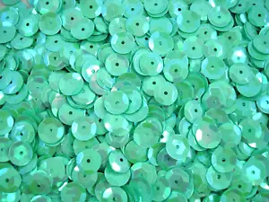Taza lentejuelas 10 mm menta AB 100 g paquete a granel danza nacarada - Imagen 1 de 1