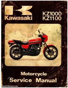 1981-1982 Kawasaki KZ1000 KZ1100 Motorcycle Repair Service Manual - Foto 1 di 1