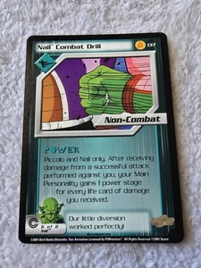 DBZ Dragon Ball Z Nail Combat Drill 137 CCG Unlimited Trunks Saga MP Score 2001 - Picture 1 of 5