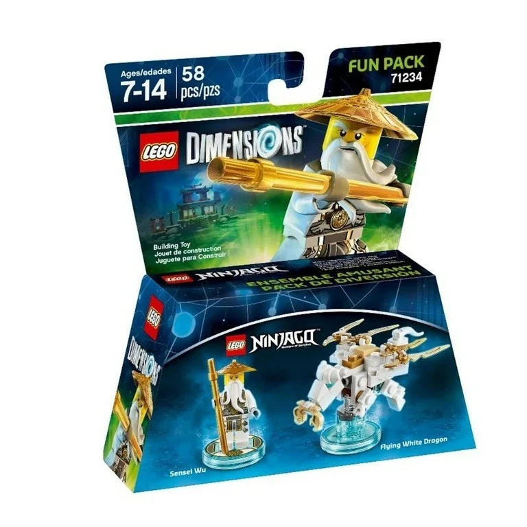 LEGO DIMENSIONS The Movie Fun Pack Sensei Wu Ninjago White Dragon 71234 (58 piezas) Foto 1 de 1