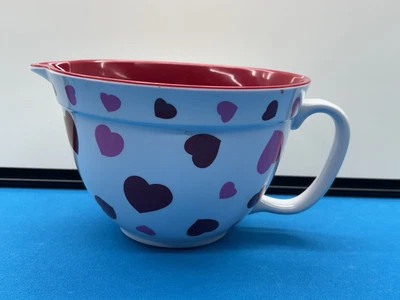 Cuenco Mezclador GRANDE CON ASA 100% MELAMINA CON CORAZONES Foto 1 de 4