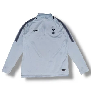 TOTTENHAM HOTSPUR 2018-19 FOOTBALL SOCCER Training Pullover 1/4 Qtr Zip NIKE L - Picture 1 of 11