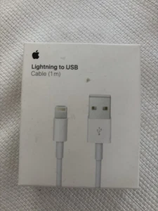 Apple 3ft. (1m) Lightning to USB Cable - White Unopened Box - Photo 1 sur 1