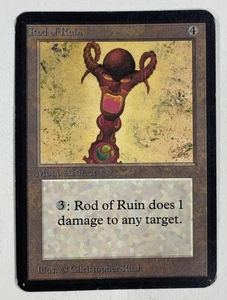 Rod Of Ruin Alpha MP Moderate Play MTG Magic The Gathering - Picture 1 of 2