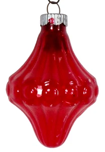 Shiny Brite Ornament Red Chandelier UFO Unsilvered 1956 Vintage #1347 - Picture 1 of 8