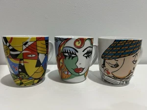 Set of 3 Ritzenhoff Germany My Darling Sieger Design Coffee Tea Mug Cup - Picture 1 of 19
